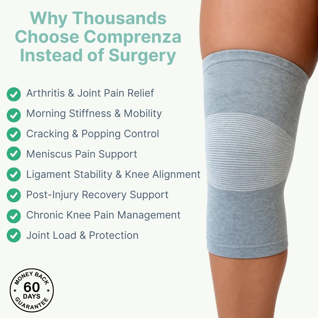 comprenza compression knee brace